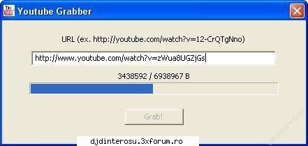 youtube grabber 1.0.0.1 (descarga videos muy sencillo) youtube grabber sencillo manejar. para