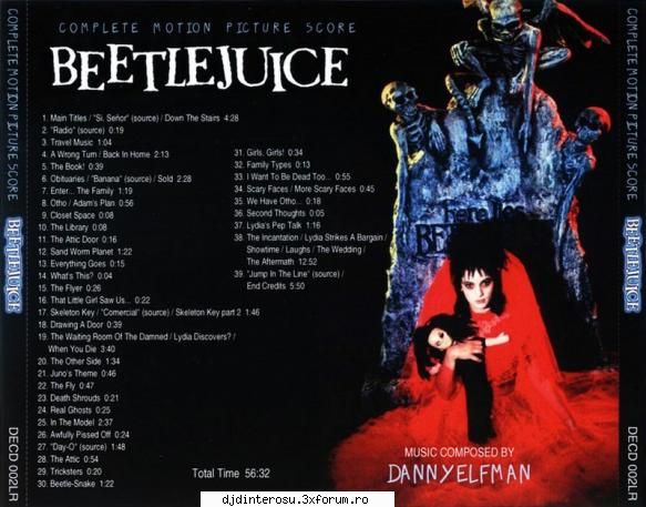 Beetlejuice - Track List: 1 Main Title 2 Radio (Source) 3 - (>Discografi, Albume, OST<)