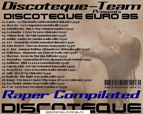 Discoteque Euro vol 35 - 01 - Garcia - La Vida Bonita (ufdi extended club - (>Discografi, Albume, OST<)
