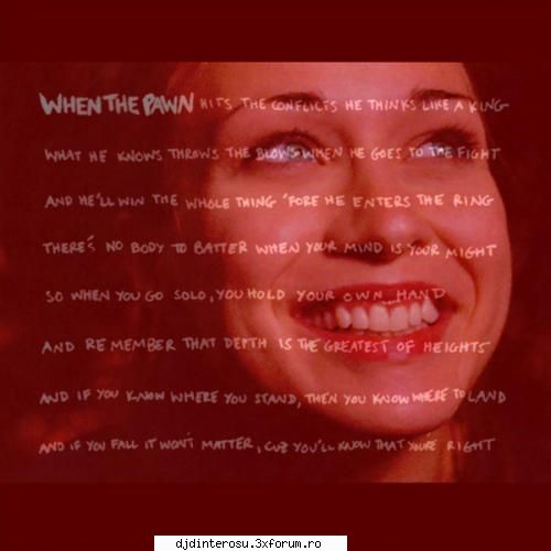 Fiona Apple - 3 Albums - (1999) When The Pawn 1. On The Bound 2. To Your - (>Discografi, Albume, OST<)