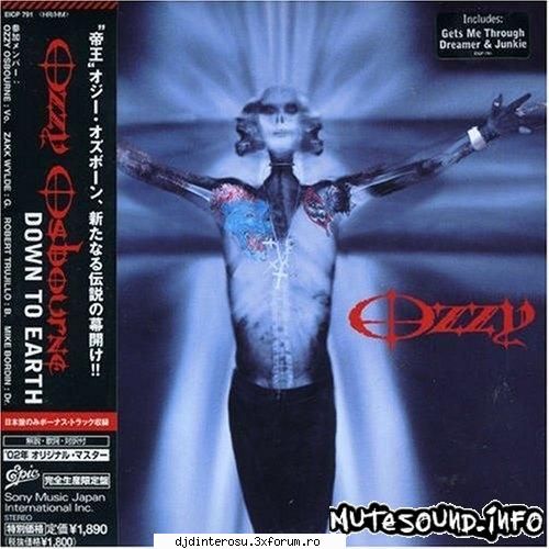 Ozzy Osbourne - Down To Earth - Tracklist wrote: 1. Gets Me Through 2. Facing - (>Discografi, Albume, OST<)